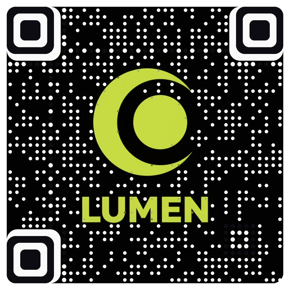 A skincare brand's logo as a working QR code