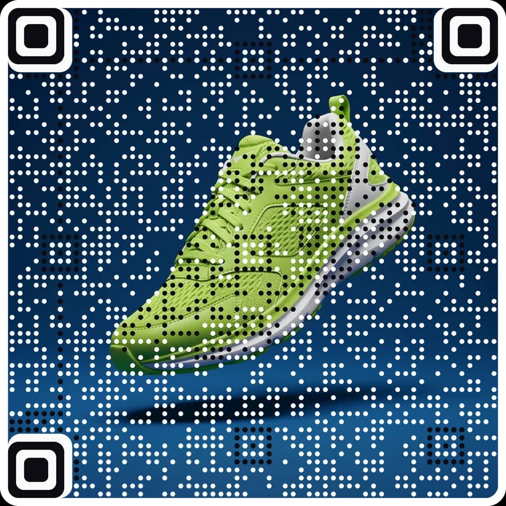 A QR code holding a 130 characters link