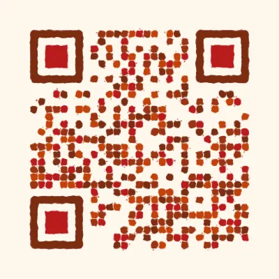Autumn leaves QR code design