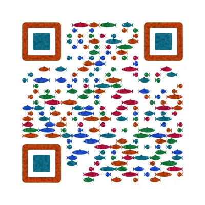 Big fish QR code design
