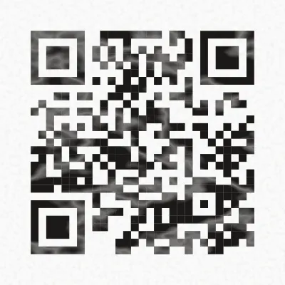 Black marble QR code design