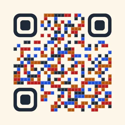 Blocky QR code design