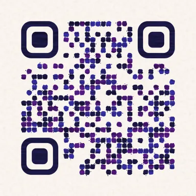Blotchy QR code design
