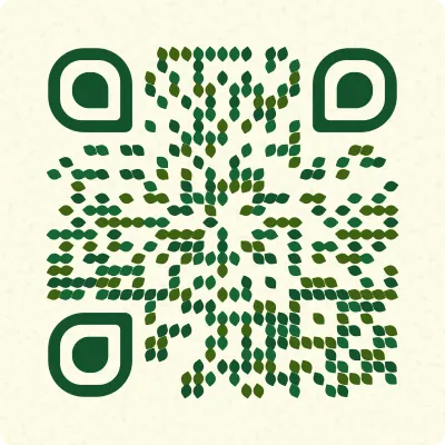 Botanical QR code design