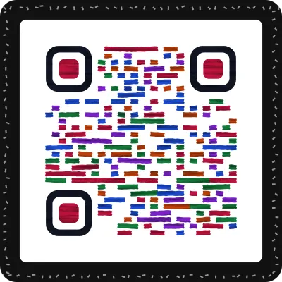 Brush fiesta QR code design