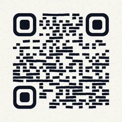 Brushstroke QR code design