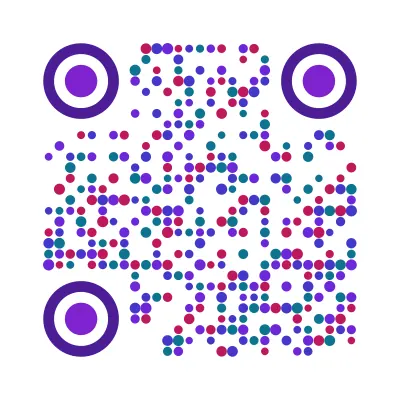 Bubbles QR code design