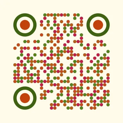 Citrus slices QR code design