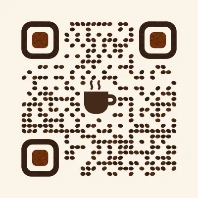 Coffee beans QR code design