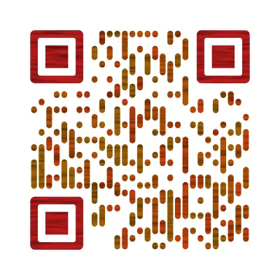 Comic fries QR code design