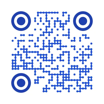 Connected dots QR code design