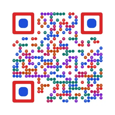 Critters QR code design