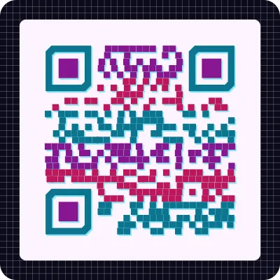 Cyberpunk QR code design