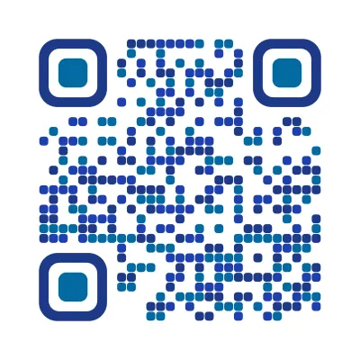 Deep blue QR code design