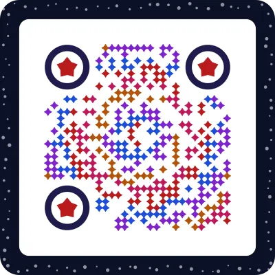 Fireworks QR code design