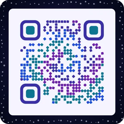 Galaxy QR code design