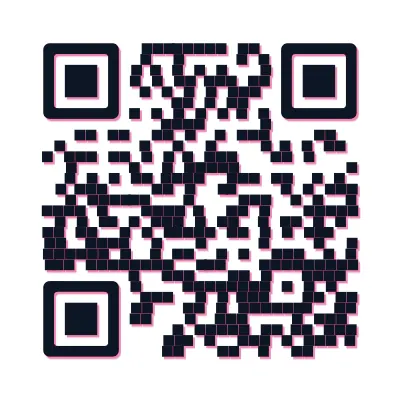 Glitch QR code design