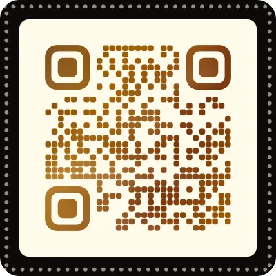 Gold foil QR code design