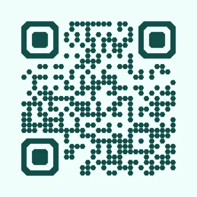 Hexagons QR code design
