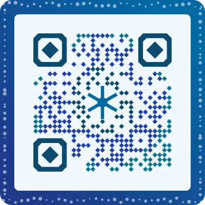 Icy QR code design