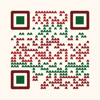 Knitted jumper QR code design