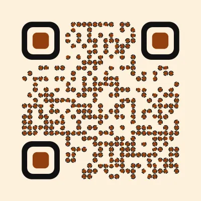Leopard print QR code design