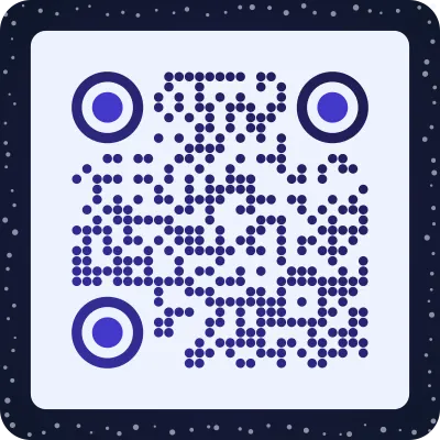 Midnight QR code design