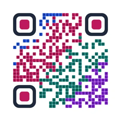 Name mosaic QR code design