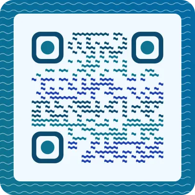 Ocean QR code design