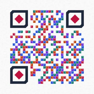 Origami QR code design