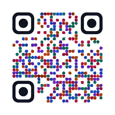 Paint splash QR code design