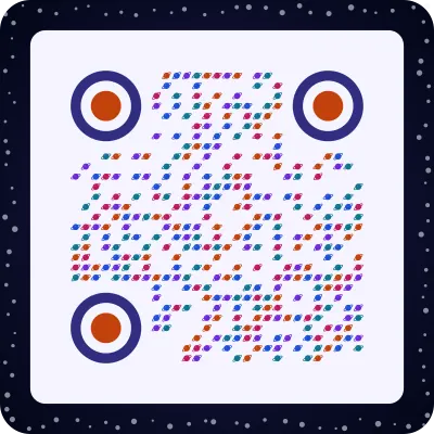 Planets QR code design