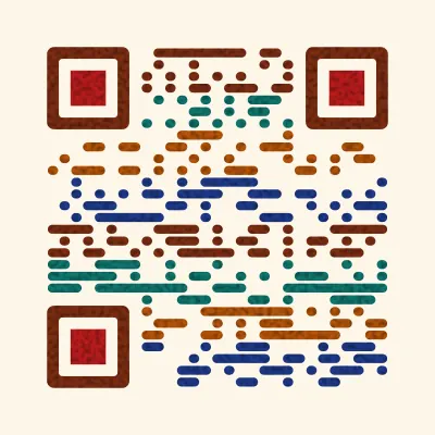 Retro wave QR code design