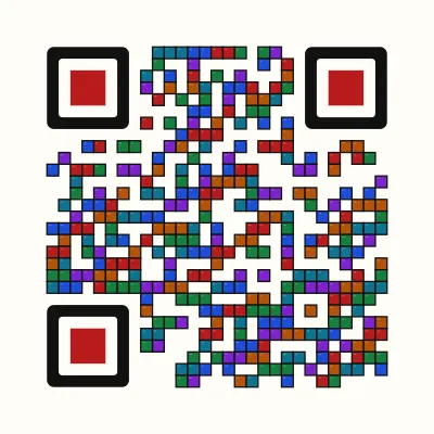 Stained glass QR code design
