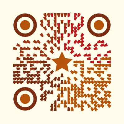 Sunburst QR code design