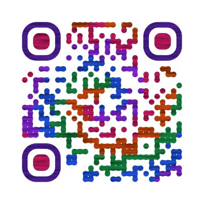 Tie-dye QR code design