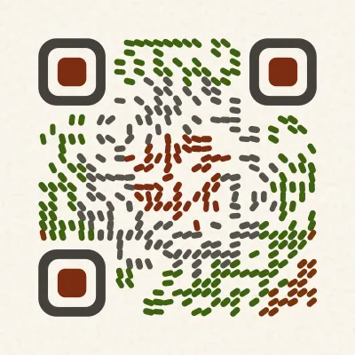 Topographic map QR code design