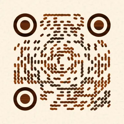 Tree rings QR code design