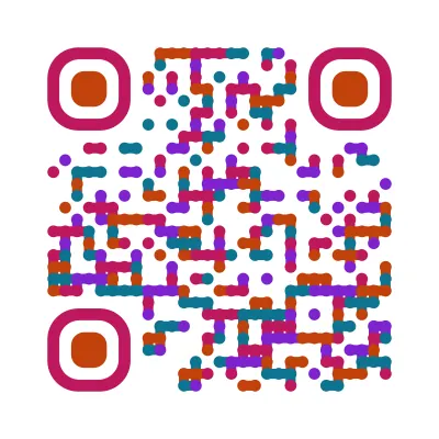 Tropical punch QR code design