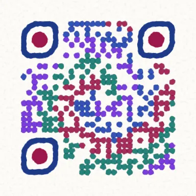 Watercolour QR code design