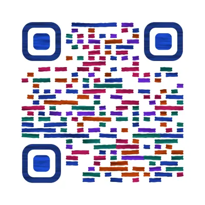 Windswept QR code design