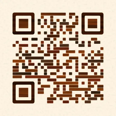 Woodwork QR code design