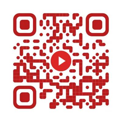 YouTube style QR code design