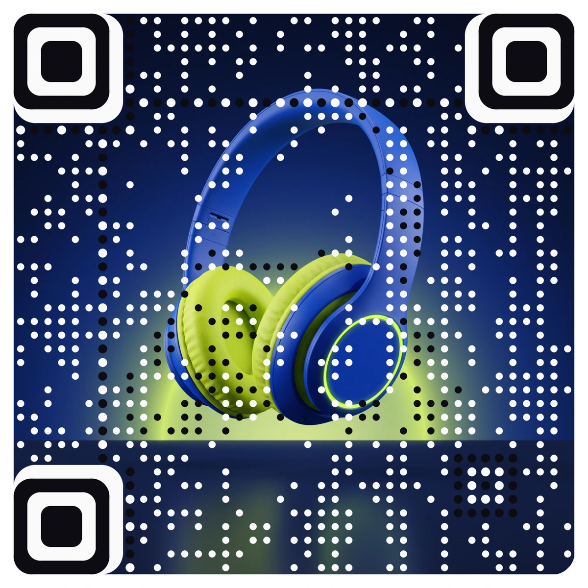 A real AriaQR code made from a picture