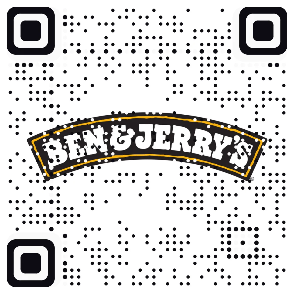 Ben & Jerry's logo as an AriaQR code (demonstration)