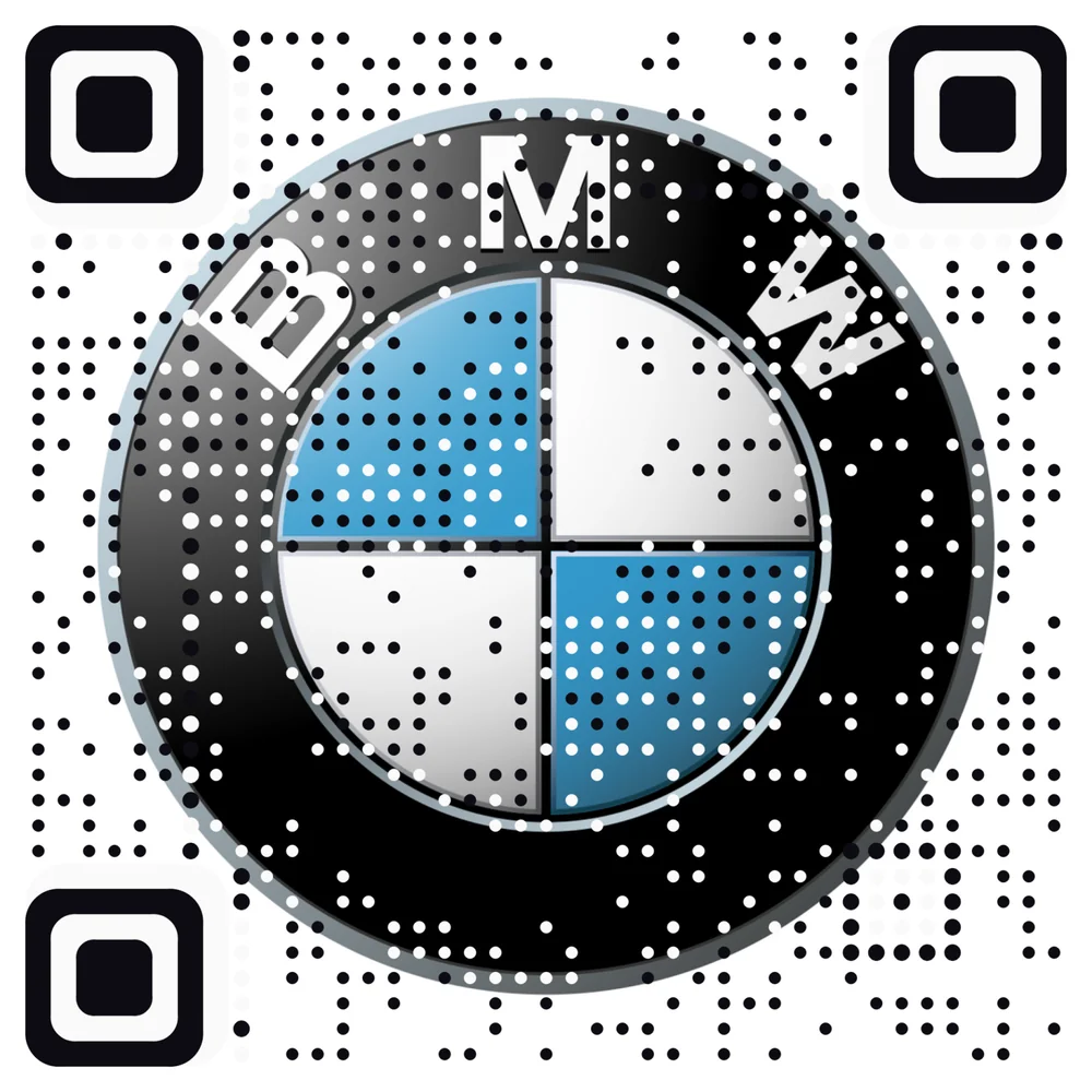 BMW logo as an AriaQR code (demonstration)