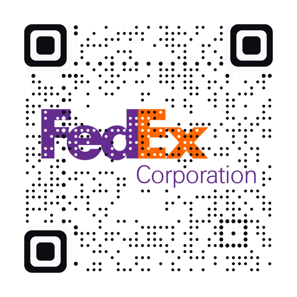 FedEx logo as an AriaQR code (demonstration)