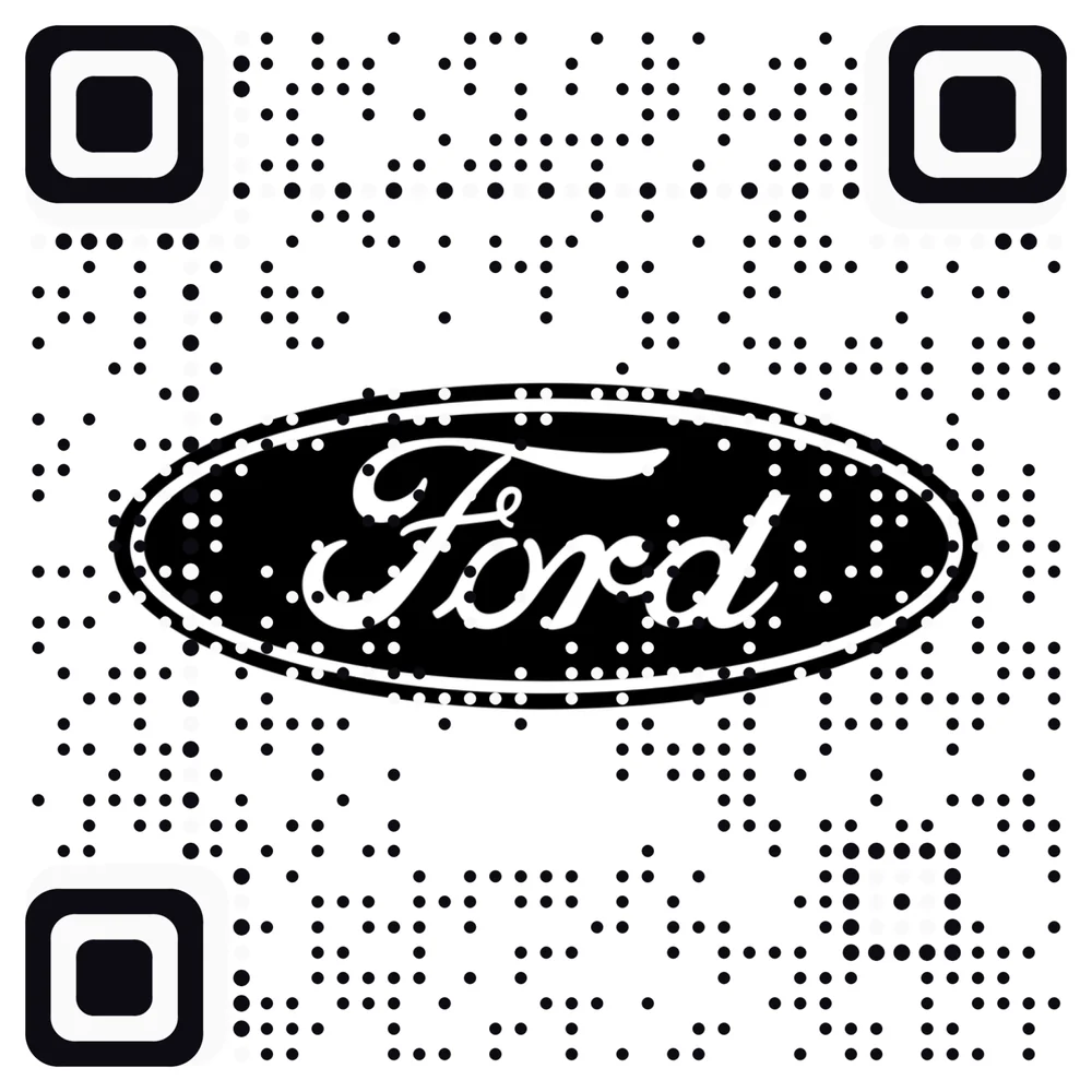 Ford logo as an AriaQR code (demonstration)