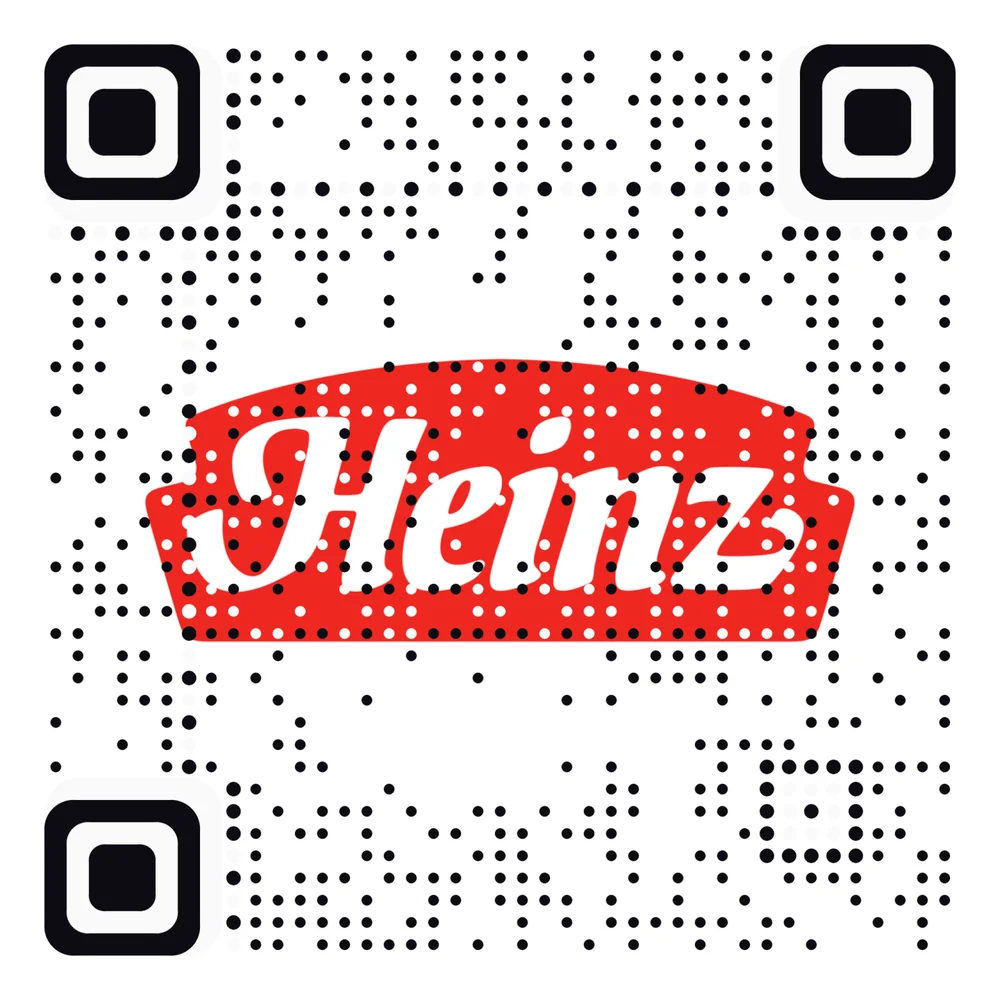 Heinz logo as an AriaQR code (demonstration)