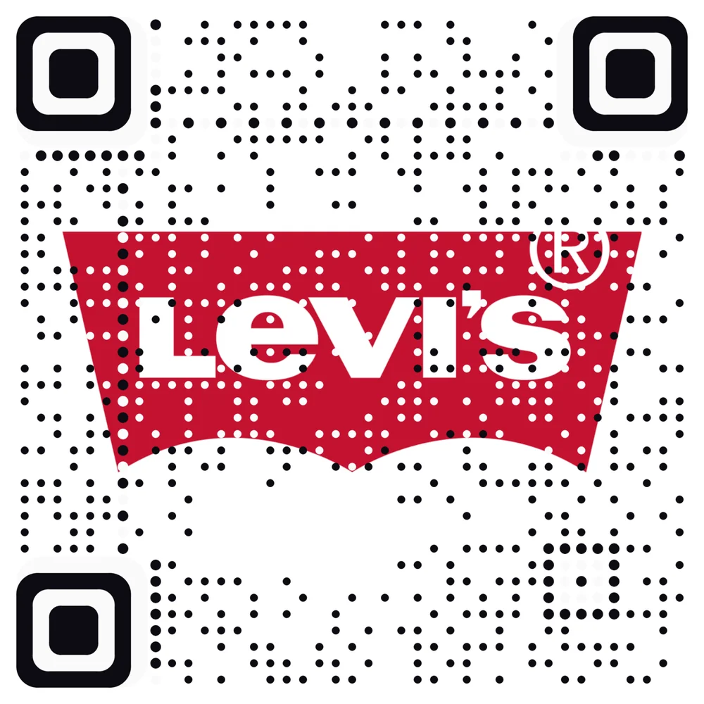 Levi's logo as an AriaQR code (demonstration)